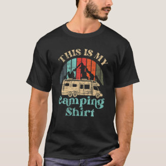 This Is My Camping Motorhome Campervan Retro Vinta T-Shirt