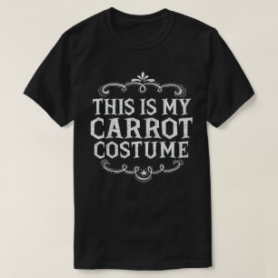 This Is My Carrot Costume Funny Lazy Halloween T-Shirt