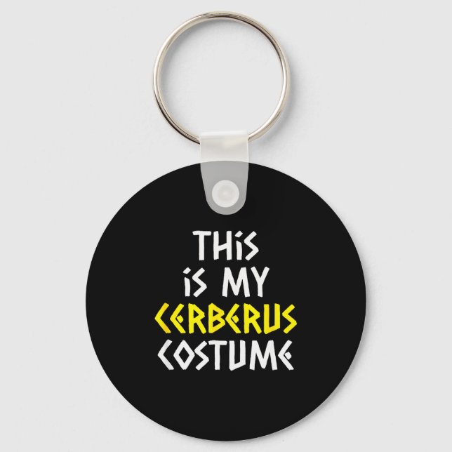 This Is My Cerberus Costume Halloween Greek Mythol Keychain (Front)
