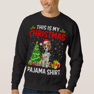 This Is My Christmas Beagle Dog Pajama Xmas Lights Sweatshirt