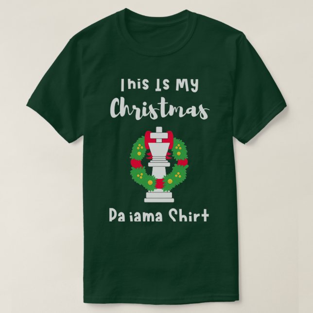 This Is My Christmas Chess Pajama Gift  T-Shirt (Design Front)