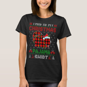 This Is My Christmas Chinchilla Pajama Xmas Light  T-Shirt