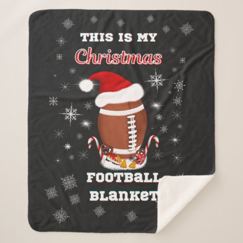 This is My Christmas Football Blanket With Snacks