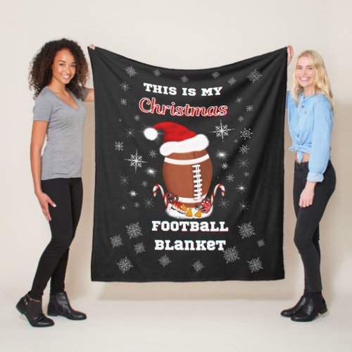 This is My Christmas Football Blanket With Snacks