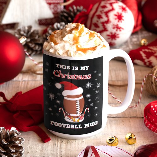 This Is My Christmas Football Mug With Snacks