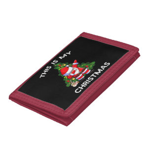 This Is My Christmas Funny Santa Tri-fold Wallet