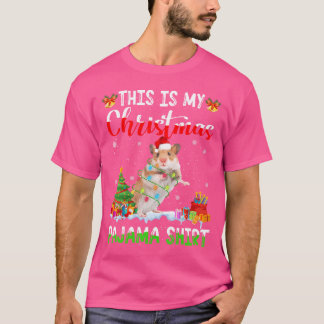 This Is My Christmas Gerbil Lover Xmas Lights T-Shirt