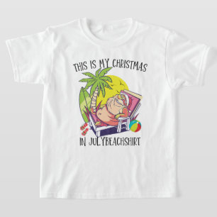 This Is My Christmas In July Summer Beach Vacation T-Shirt