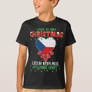 This Is My Christmas Lights Love Czech Republic Fl T-Shirt
