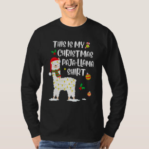 This Is My Christmas Llama Pajama Pyjama Top Chris