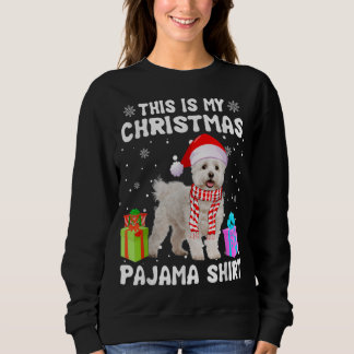 This Is My Christmas Maltese Dog Pajama Puppy Love Sweatshirt