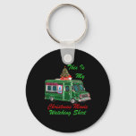 This Is My Christmas Movie Watching Food Truck  Keychain