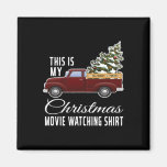 This Is My Christmas Movie Watching With Vintage T Magnet