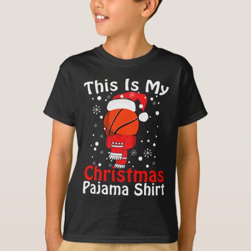 This Is My Christmas Pajama Basketball Xmas Sport  T_Shirt