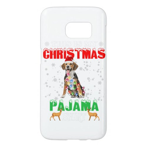 This Is My Christmas Pajama Beagle Lover Christmas Samsung Galaxy S7 Case