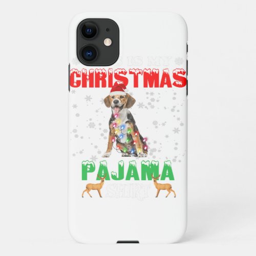 This Is My Christmas Pajama Beagle Lover Christmas iPhone 11 Case
