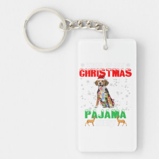 This Is My Christmas Pajama Beagle Lover Christmas Keychain