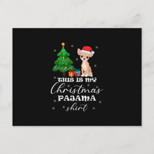 This Is My Christmas Pajama Chihuahua Costume Sant Postcard