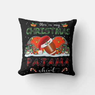 This Is My Christmas Pajama Cleveland Football Xm Throw Pillow
