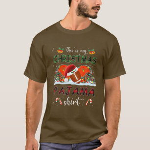 Nfl Cleveland Browns This Is My Christmas Cleveland Browns Pajama Shirt T  Shirt 