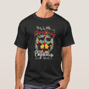 This Is My Christmas Pajama Costume Funny Xmas Lig T-Shirt