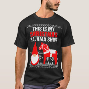 This Is My Christmas Pajama  Dala Horse Gnome Tomt T-Shirt