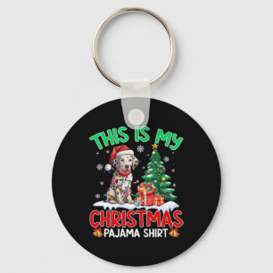 This Is My Christmas Pajama Dalmatian Dog Lovers X Keychain