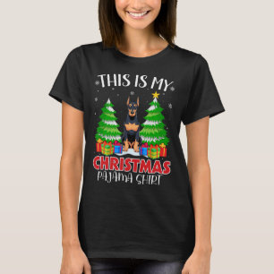 This Is My Christmas Pajama Doberman Pinscher Dog T-Shirt