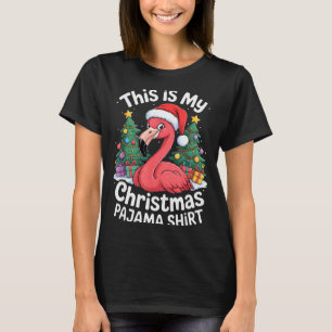 This Is My Christmas Pajama Flamingo T-Shirt