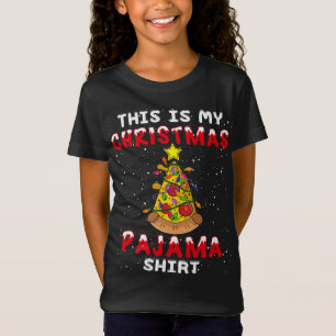This is My Christmas Pajama Funny Pizza Xmas T-Shirt