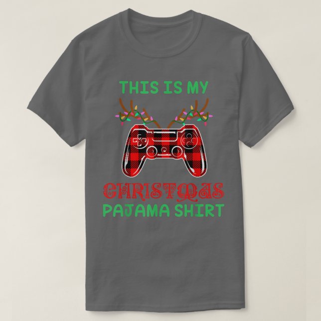 This Is My Christmas Pajama Gaming Video Game Game T-Shirt (Design Front)