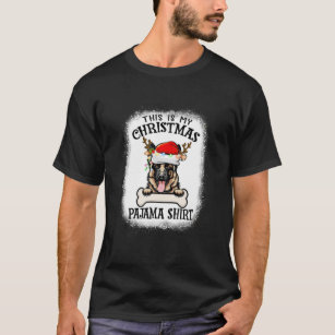 This Is My Christmas Pajama German Shepherd Dog Li T-Shirt