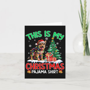 This Is My Christmas Pajama German Shepherd Dog Lo Card
