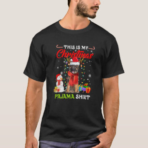 This Is My Christmas Pajama German Shepherd Santa T-Shirt