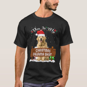 This Is My Christmas Pajama Golden Retriever Dog M T-Shirt