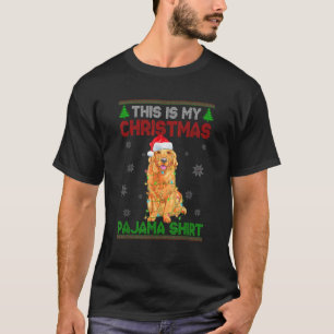 This Is My Christmas Pajama Golden Retriever Dog T-Shirt