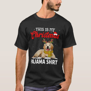 This Is My Christmas Pajama Golden Retriever Dog T-Shirt