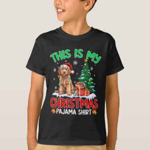 This Is My Christmas Pajama Goldendoodle Dog Lover T-Shirt