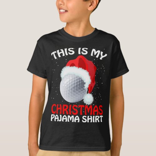 This Is My Christmas Pajama Golf_ Golf Christmas T_Shirt