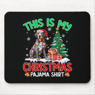 This Is My Christmas Pajama Great Dane Dog Lovers Mouse Pad