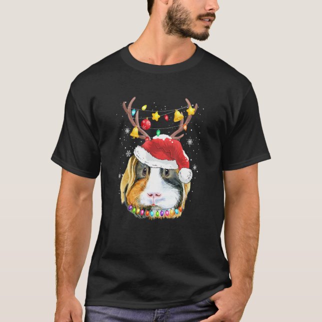 This Is My Christmas Pajama Guinea Pig Christmas L T-Shirt (Front)