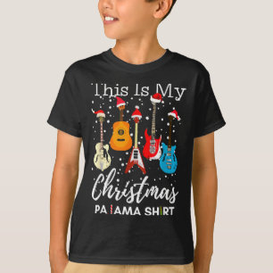 This Is My Christmas Pajama Guitar Guitarist Music T-Shirt