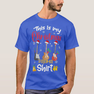 This Is My Christmas Pajama Guitar Guitarist Music T-Shirt