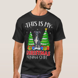 This Is My Christmas Pajama Italian Greyhound Dog T-Shirt