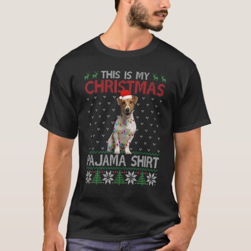 This Is My Christmas Pajama   Jack Russell Terrier T_Shirt