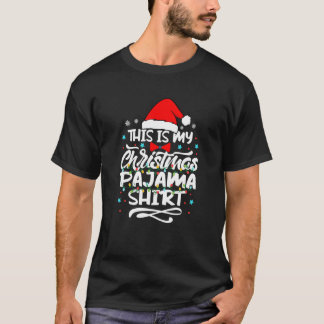 This Is My Christmas Pajama  Lights Christmas T-Shirt