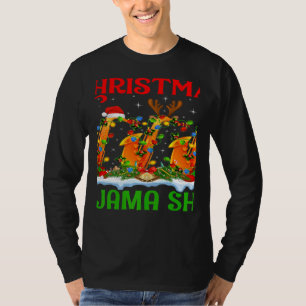 This Is My Christmas Pajama Lights Saxophone Chris T-Shirt