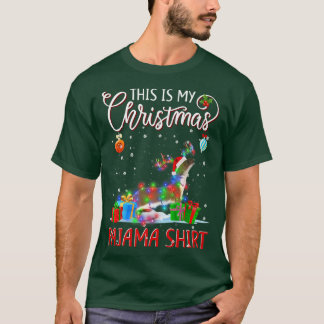 This is My Christmas Pajama  Otters Christmas Ligh T-Shirt