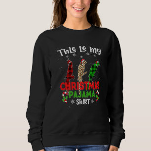 This Is My Christmas Pajama Parrot Animals Leopard Sweatshirt
