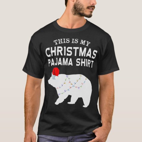 This is My Christmas Pajama Polar Bear Funny  T_Shirt